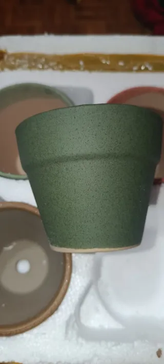 Pack 6 macetas cerámicas pequeñas