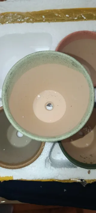 Pack 6 macetas cerámicas pequeñas