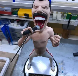 Freddie Mercury Figura 3D