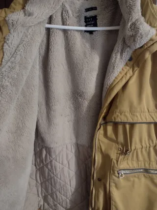 Abrigo Zara Mujer Amarillo Talla L