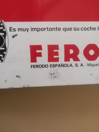 Cartel Metálico Antiguo FERODO + Revistas