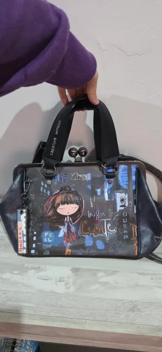 Bolso Anekke Negro Multicolor