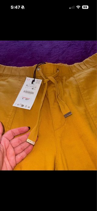 Pantalones Zara Verde Oliva