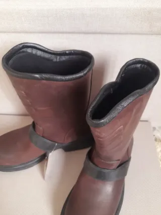 stivali modello biker marroni n. 40