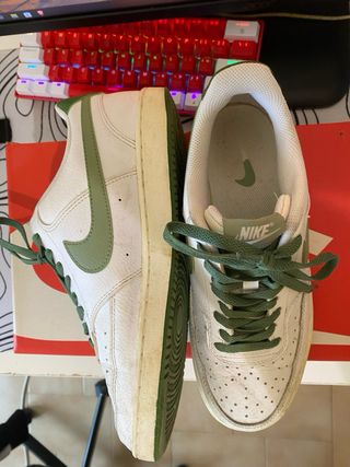 Zapatillas Nike Court Vision Blancas y Verdes