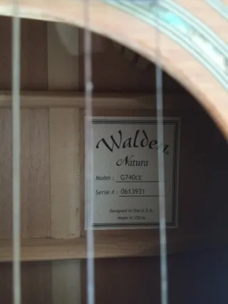 Guitarra Electroacústica Walden Natura