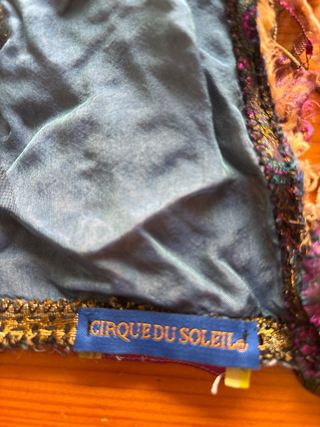 Pañuelo foulard Cirque du Soleil azul y rosa