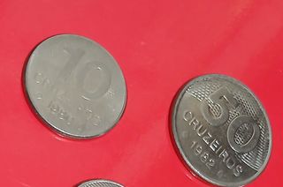 Monete Cruzeiros Brasile 1980-1983