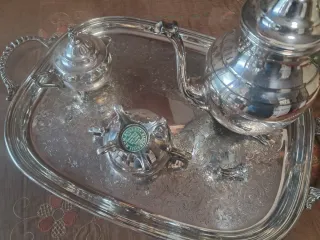 Juego Café Vintage WM Rogers con Bandeja