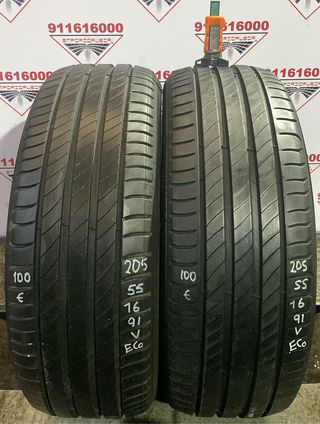 205 55 16 V MICHELIN RUEDA AL 90% VIDA UTIL