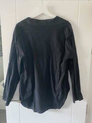 Camisa negra manga larga