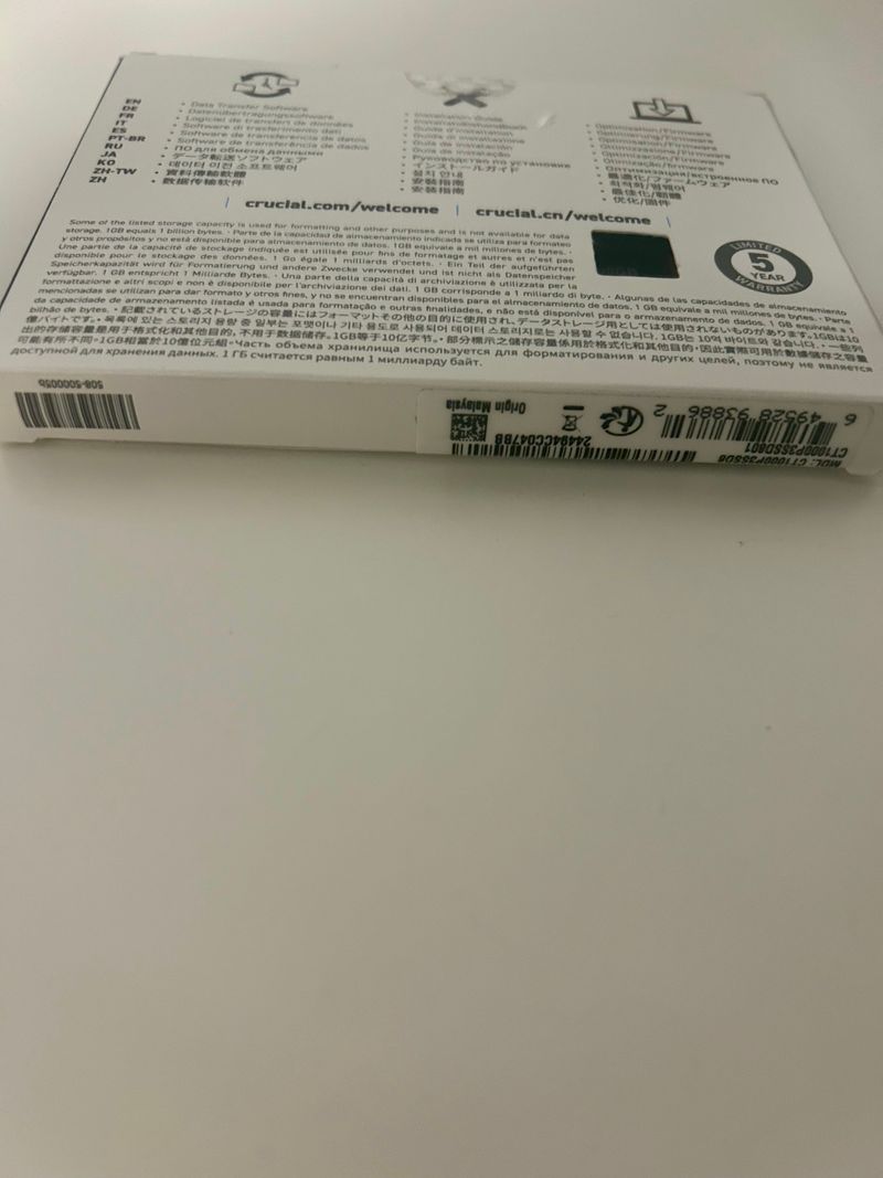 SSD Crucial P3 1TB M.2 NVMe PCIe Gen3 afbeelding 6