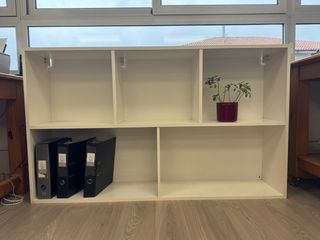 Estantería baja blanca 160cm