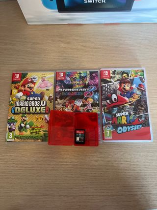 Nintendo Switch con 4 juegos