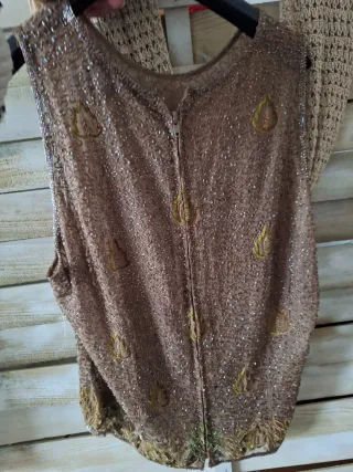 Top Noly Fuentes seda pedrería