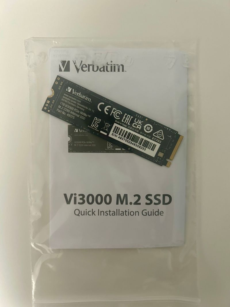 SSD M.2 NVMe Verbatim Vi3000 1TB SSD
