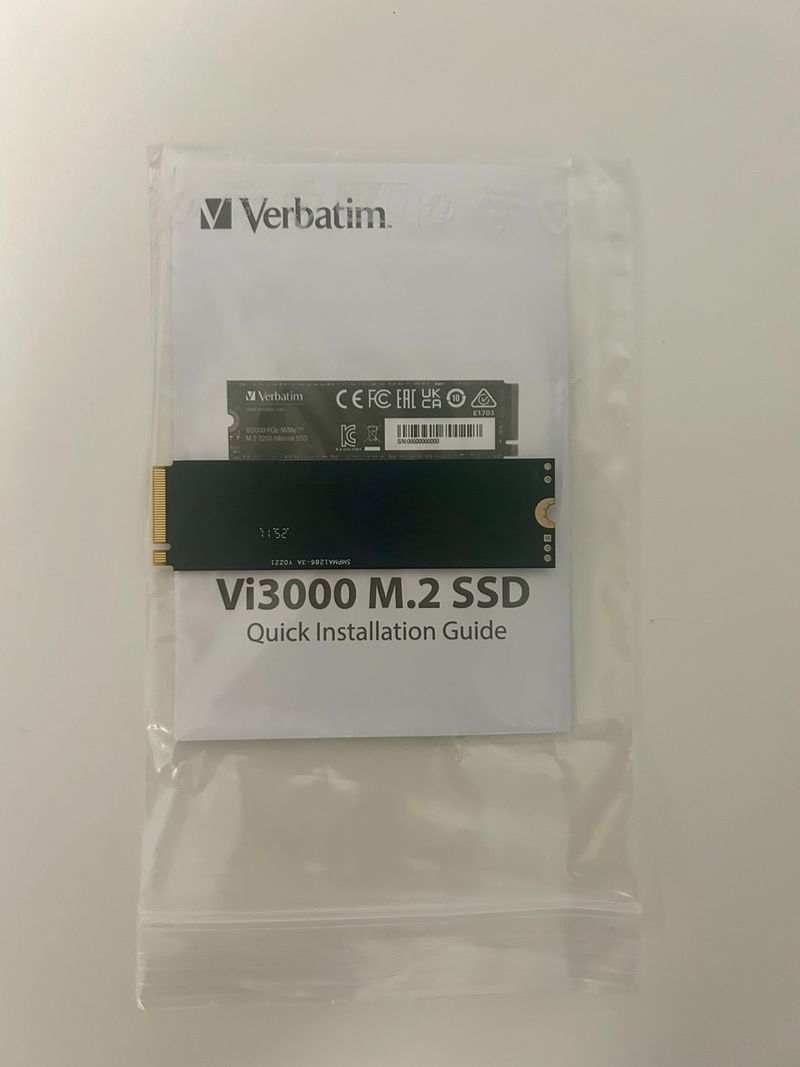 SSD M.2 NVMe Verbatim Vi3000 1TB SSD afbeelding 2