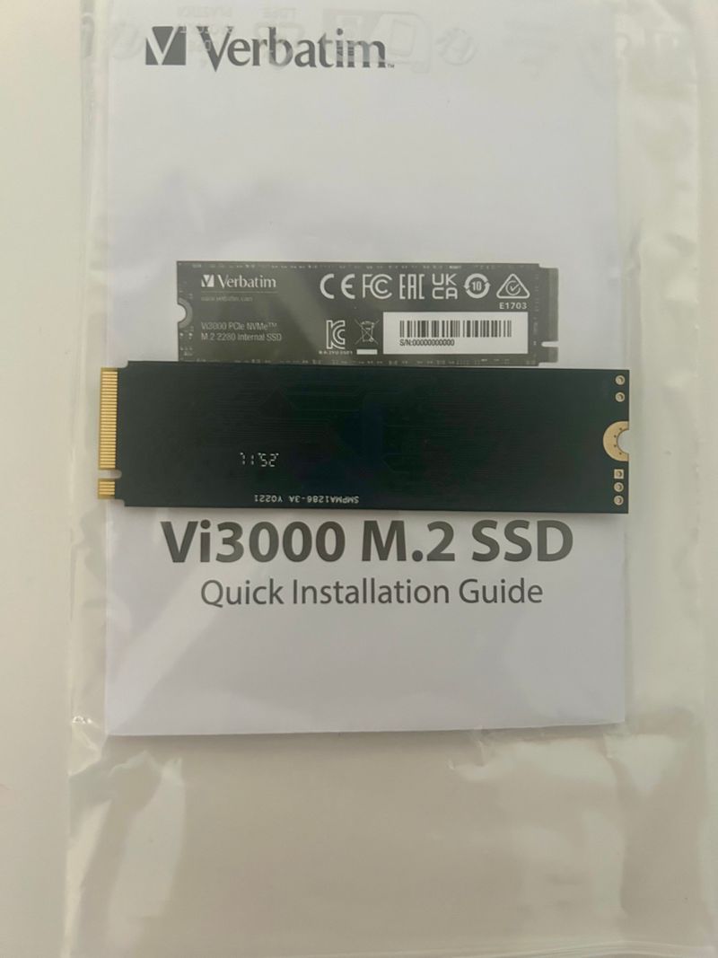 SSD M.2 NVMe Verbatim Vi3000 1TB SSD afbeelding 5