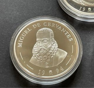 5 ECU 1994 y 5 EURO 1997. Onza Troy de plata pura