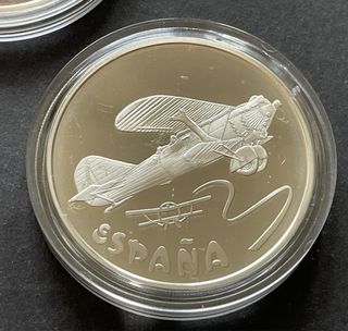 5 ECU 1994 y 5 EURO 1997. Onza Troy de plata pura