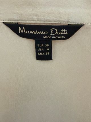 Blusa Massimo Dutti cruzada talla 38