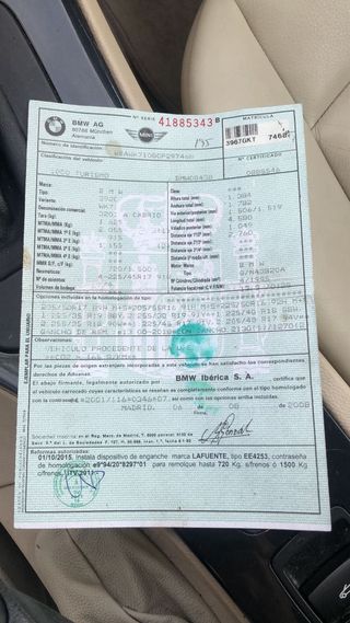 BMW Serie 3 cabrio  2009