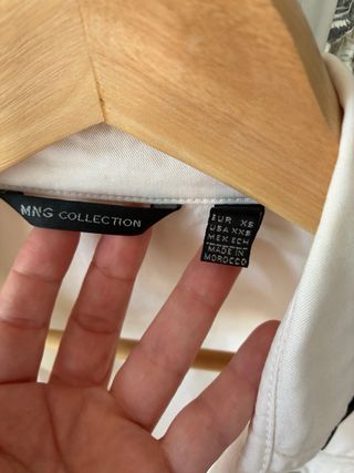 Camisa Mango Blanca Talla XS