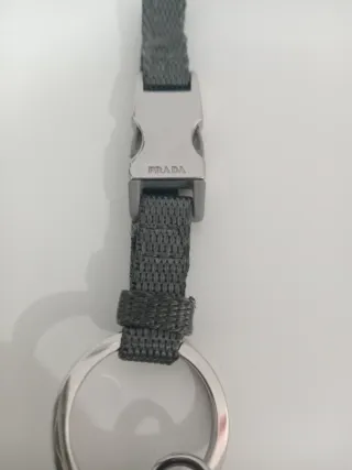 Portachiavi Prada Casco Moto Giallo Argento