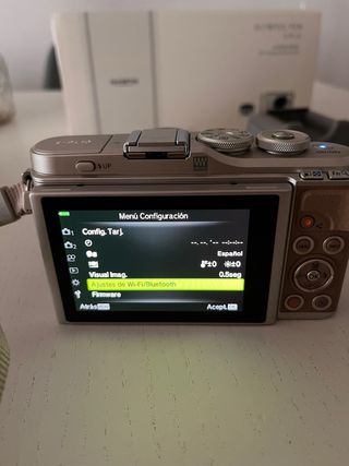 Olympus Pen E-PL10 Cámara Digital Marrón/Dorado