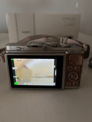 Olympus Pen E-PL10 Cámara Digital Marrón/Dorado