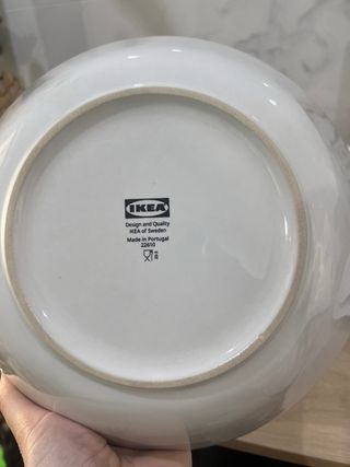 Vajilla Ikea Porcelana Blanca