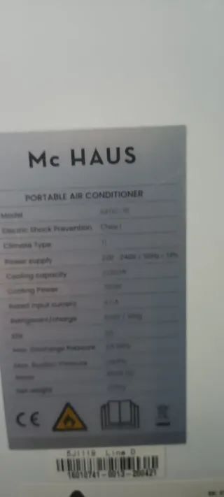 Aire Acondicionado Móvil Mc Haus