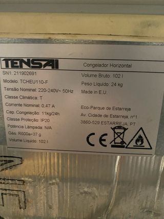 Congelador Arcon Tensai TCHEU110-F