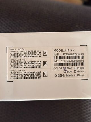 i16 Pro Telefono Cellulare Piccolo Nero tutto in f