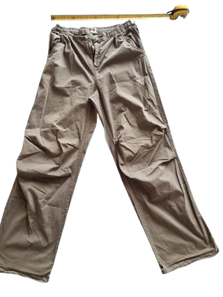 2 pantaloni tg 40 beige/grigio