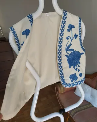 Chaleco bordado mujer boho talla XS nuevo