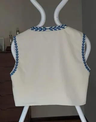 Chaleco bordado mujer boho talla XS nuevo