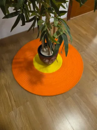 Planta de bambú artificial decorativa  interior