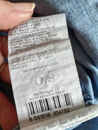 Pantaloni OVS donna a zampa ampia azzurri taglia S