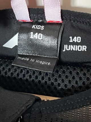 Chaleco protección esquí junior negro.