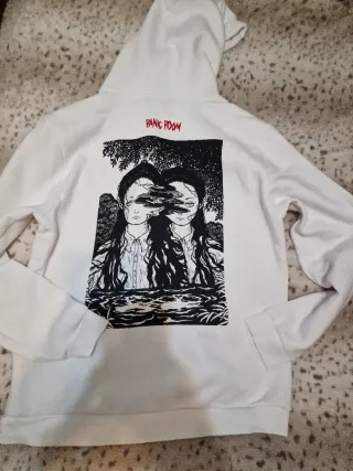Sudadera Bershka Blanca XL Panic Room