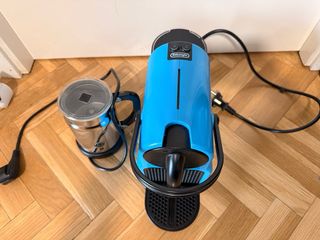 Cafetera Espresso y Aeroccino Azul