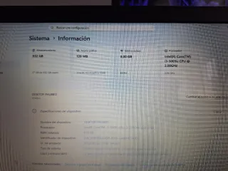 Portátil ASUS Negro con Grabadora Samsung