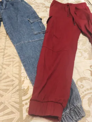 2 Pantalones Cargo Mujer Talla M Nuevos!!!