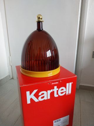 Kartell La Couple Vaso Vetro Ambra e Oro