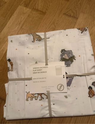 Sábana Zara Home El Libro de la Selva 100x150cm