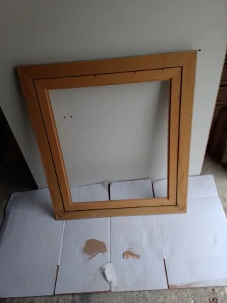 Marco de madera y metal para fotos