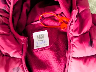 Chaquetón rojo bebé unisex 2/3 años