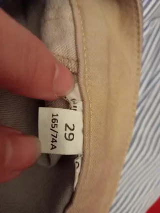 Pantalón degradado azul y beige Talla M