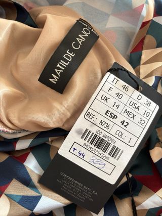 Vestido Matilde Cano Talla 42